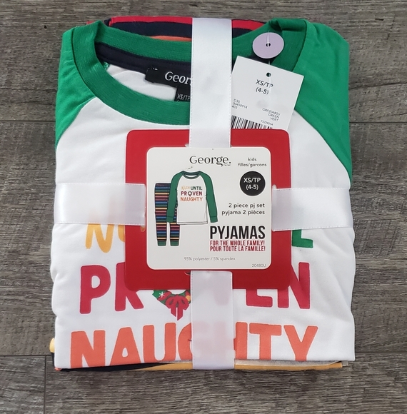 Funny Kids Christmas Pajamas 3T, XS 4/5, 5T - Picture 3 of 5